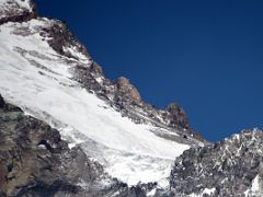 19 Aconcagua Polish Glacier Close Up From The Relinchos Valley Between Casa de Piedra And Plaza Argentina Base Camp